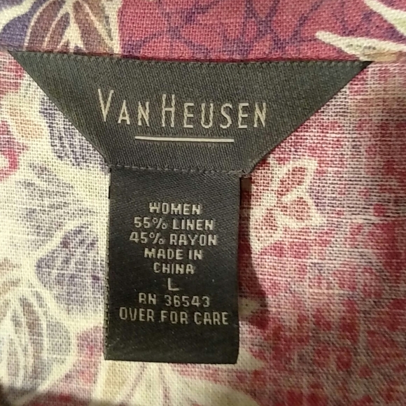 Women's Van Heusen Pink 2 piece S/S set Large - Picture 2 of 4